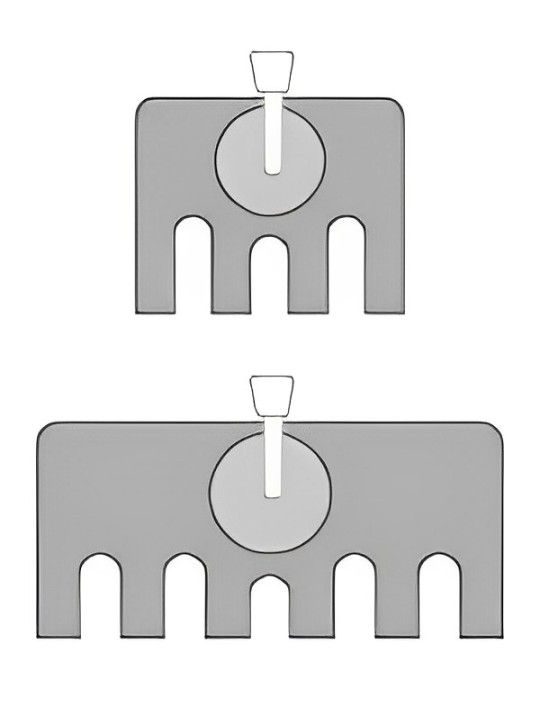 Support de tablette de radiateur EXO (la paire) Radiateur Fonte 4 et 6 colonnes avec robinets