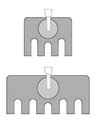 Support de tablette de radiateur EXO (la paire) Radiateur Fonte 4 et 6 colonnes avec robinets