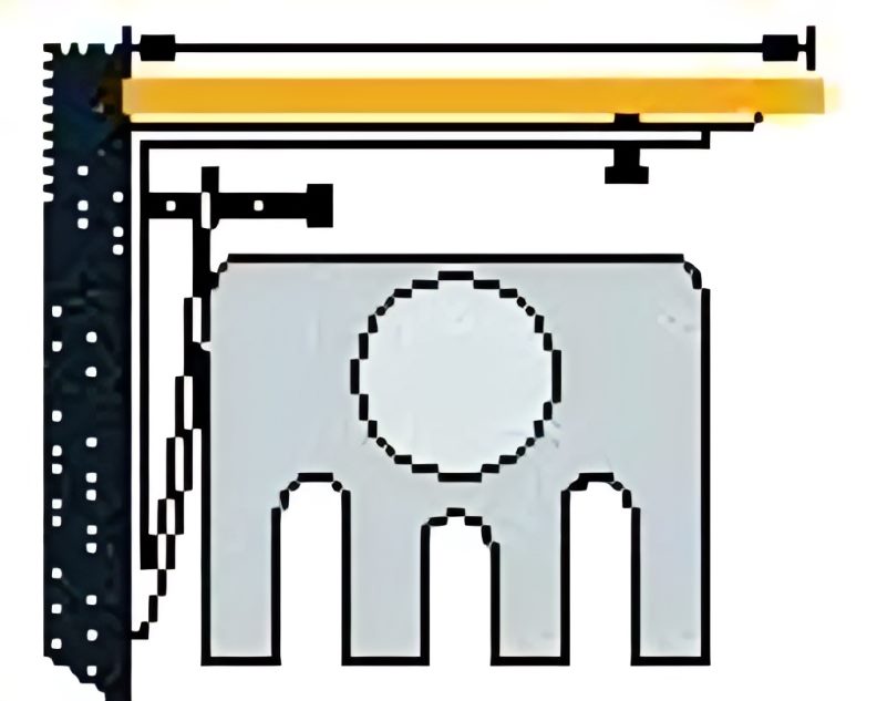 1- Support de tablette de radiateur MI 12/22 (la paire)