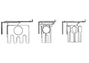 1- Support de tablette de radiateur SUPERMAXI GR (la paire)